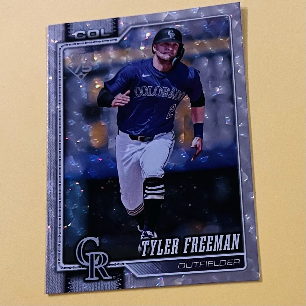2026 Topps Series 1 Tyler Freeman #199 Silver Crackle Foil Colorado Rockies‎